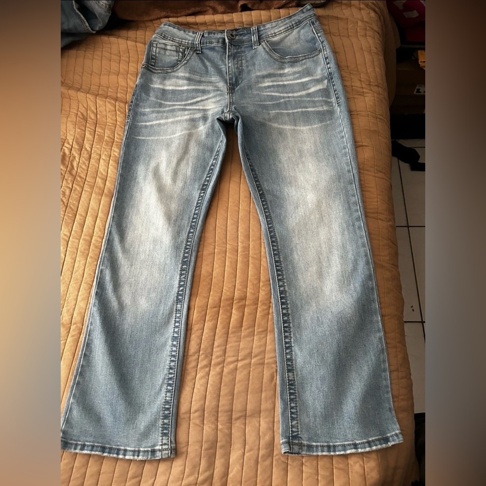 Classic Light Blue Straight Men's Jeans